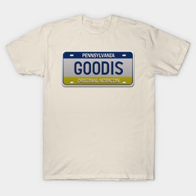 NoirCon David Goodis License Plate by Tia Ja’nae T-Shirt by NoirCon